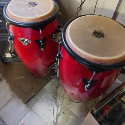 LP/Cosmic Percussion Latin Percussion - CP Conga Set with Stand 2004 - Cherry image 2