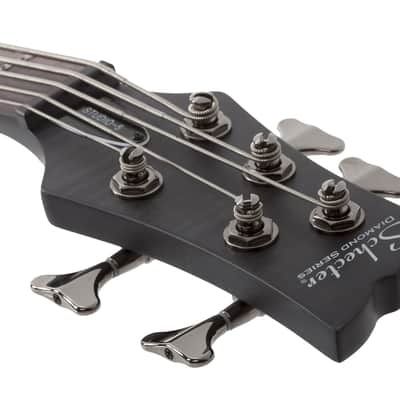 Schecter Stiletto Studio-5 bass in See-Thru Black Satin image 7