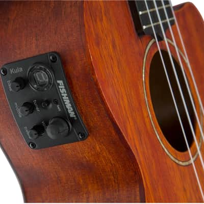 Gretsch G9121 Tenor Electro Ukulele with Gig Bag, Honey Mahogany Stain image 5