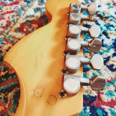 Squier By Fender Stratocaster Japan Vintage 1983 SQ Vintage White '70 Reissue image 4