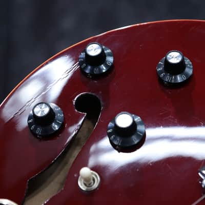 1967 Gibson ES-335TDC Sparkling Burgundy Semi-Hollow Body Electric Guitar w/Case image 16