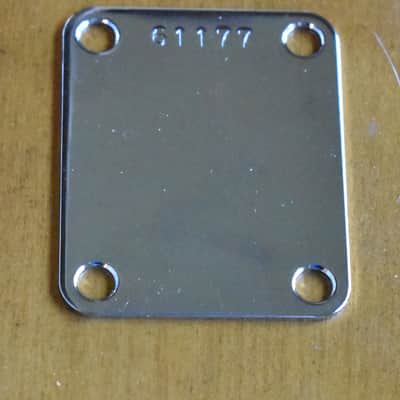 ORIGINAL FENDER NECK PLATE FOR 1961 STRAT TELE P-BASS-JAGUAR JAZZMASTER MUSICMASTER DUOSONIC image 6