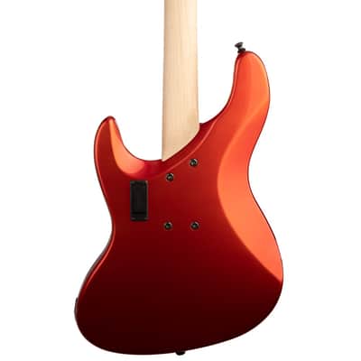 Brubaker JXB-4 Standard Bass Guitar, Tangerine Metallic - Mint Open Box image 9