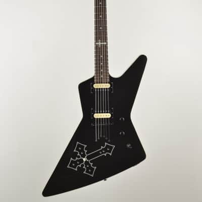 Dean Bret Michaels signature Z Metallic Black with cross & skull Brett Poison explorer with case image 1