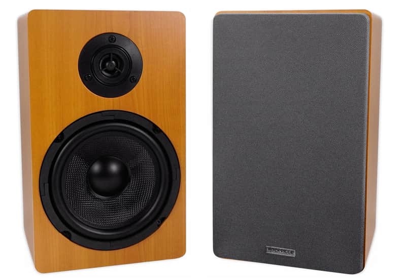 Pair Rockville RockShelf 68C 400w Wood 6.5" Home Theater Bookshelf Speakers/8 Ohm image 1