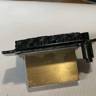 2000's Jackson Dinky Guitars JT-580LP Lefty Upgraded Black Licensed Floyd Rose Tremolo Guitar Bridge Brass Block image 6