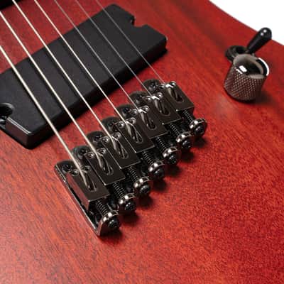Cort KX Series Multi Scale 7 String Electric Guitar - Open Pore Mahogany image 5