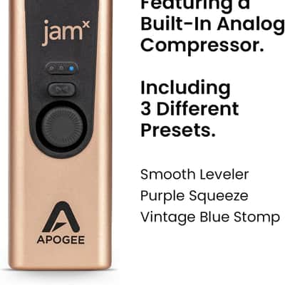 Apogee Jam X - Portable Guitars, and Instruments USB Audio Interface for iOS, macOS and PC, built-in Analog Compression, free Ableton Live Lite, Neural DSP Archetype Tim Henson Extended Trial image 4
