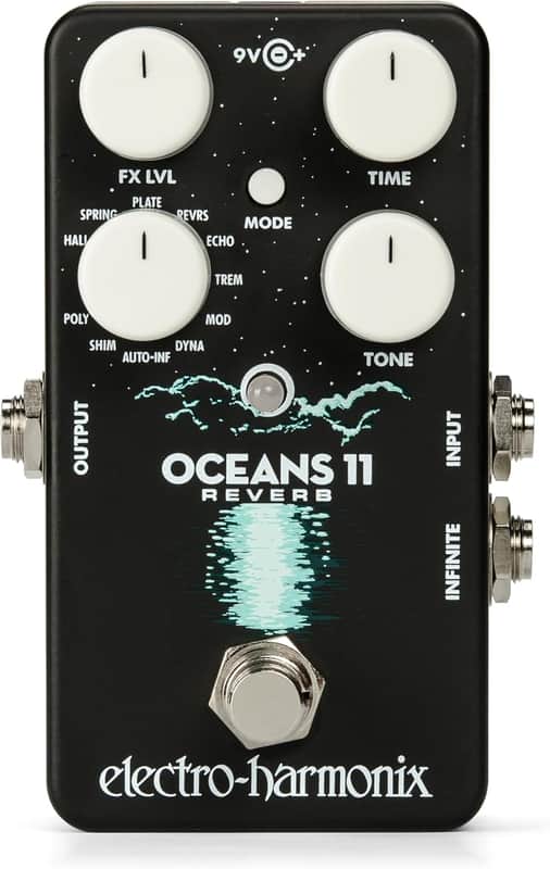 Electro-Harmonix Oceans 11 Reverb Guitar Pedal image 1