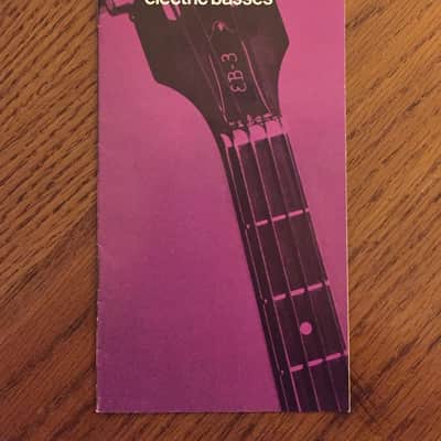 ORIGINAL Vintage 1970 Gibson Electric Basses Catalog - 8 page catalog VERY RARE! image 1