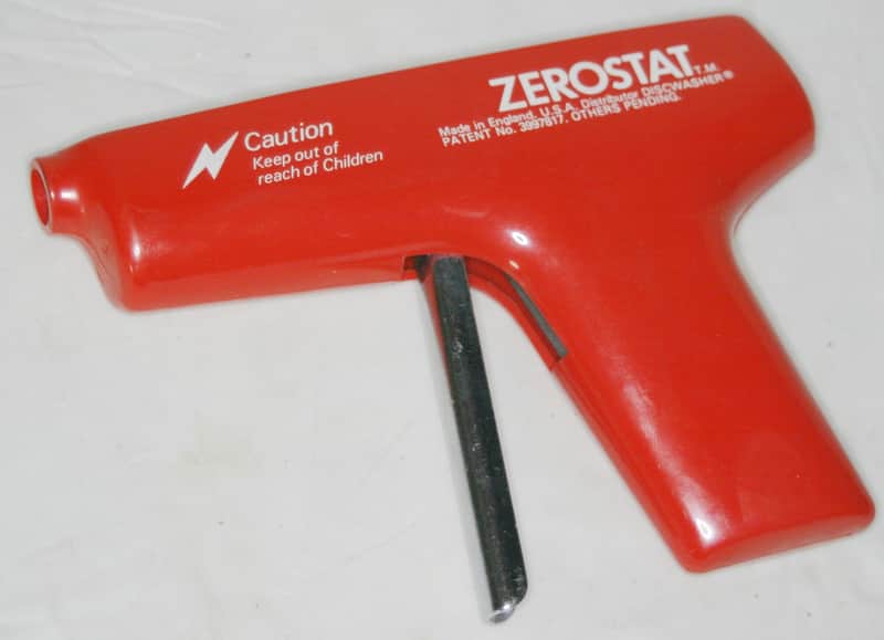Vintage Discwasher ZeroStat Anti Static Gun for Vinyl Record Cleaning - Red - Good Working Condition image 1
