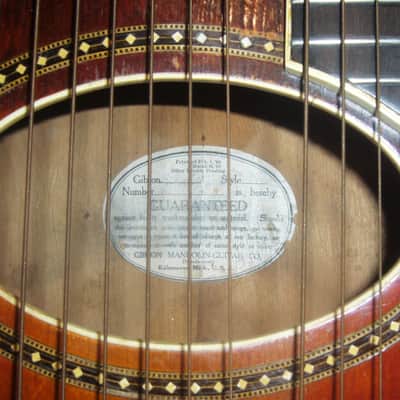 Gibson Model U Harp-Guitar 1916 Cherry Sunburst Kalamazoo, Michigan USA image 4