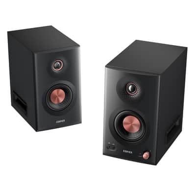 Audio-Technica AT-LP120XUSB-BK Direct-Drive Manual Turntable Package with Edifier MR5 Bluetooth Speakers image 14