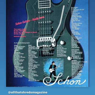 Schon NS6 Neal Schon #16 made in USA by Jackson 1986 - Black image 6