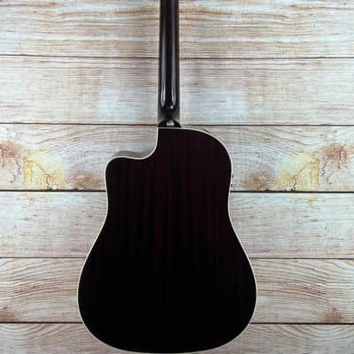 Epiphone Inspired by Gibson J-45 EC Acoustic-Electric Guitar - Aged Vintage Sunburst - copy image 9