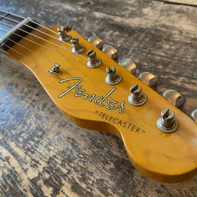 Fender Japan Rare Vintage Mid 1980's FujiGen Built Telecaster Custom 1962 Reissue MIJ Piano Black w/ Vintage Leatherette Case image 12