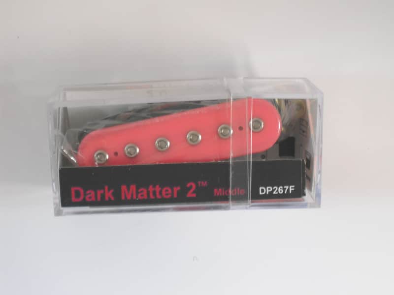 DiMarzio Dark Matter 2 Middle Single Coil Pick-up Pink W/Chrome Poles DP 267 F image 1