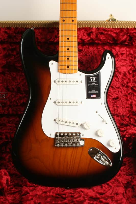 Fender 70th Anniversary American Vintage II 1954 Stratocaster Maple Fingerboard 2-Color Sunburst V702342 image 1