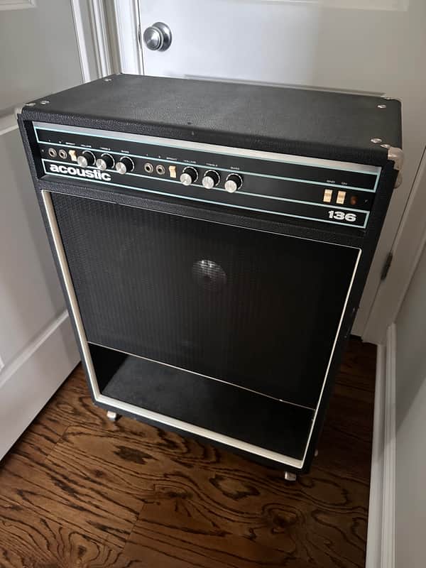 70s 1x15" Acoustic Control Corp 136 Combo for Bass or Guitar Solid State (With Cover) image 1