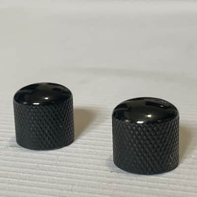 2000's Indonesian Ibanez RG & S Series Guitar Black Dome Plastic Metal Knob Set Push On