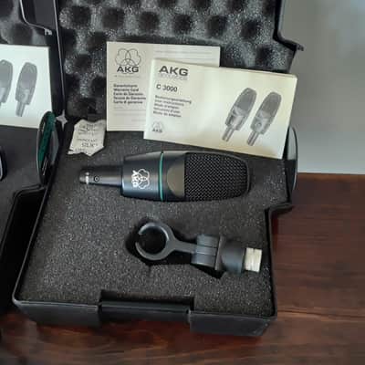 *Vintage* AKG Dual Diaphragm Capsule Condenser Mic's Lot from 1990's Era with Stand Clips, Storage Cases & Cables Included image 4