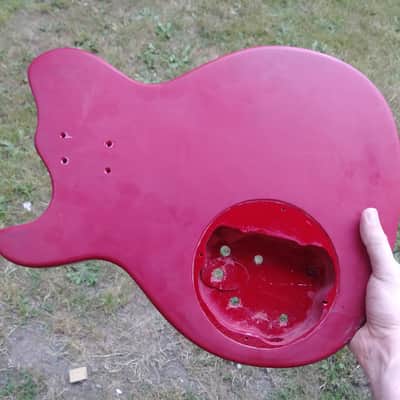Mosrite Bluesbender Red Husk Body and Neck Vintage image 15