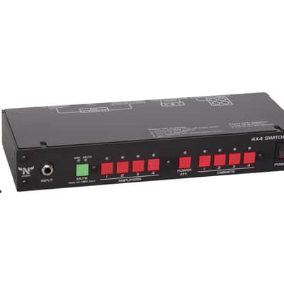 Immagine N-audio 4X4 Amp Cabinet speaker amplifier switcher selector - 5