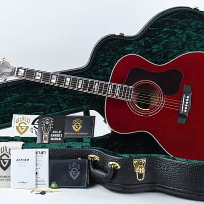 Guild F55E Maple Oxblood Red LTD image 3