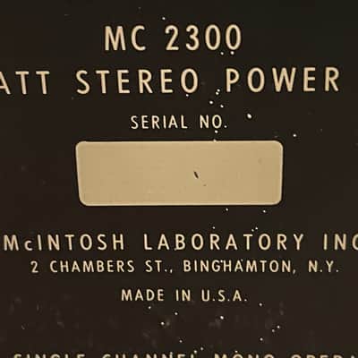 Grateful Dead McIntosh MC2300 Stereo Solid State Power Amplifier image 2