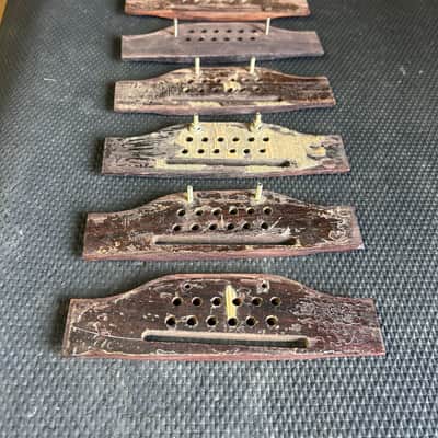 Lot of 6: Vintage Gibson 12 String Rosewood Bridges LUTHIERS SPECIAL image 6