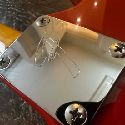 Fender Mustang 1973 RI Competiton Edition Fiesta Red w/ Matching Headstock MIJ 2012 Japan image 10