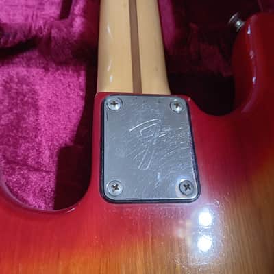 Fender Precision Bass Guitar 1978-1979 - Cherry Burst image 11