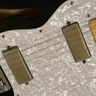 SUPER RARE! 2010-2012 Fender Japan TL72/DP/MB Thinline Dimarzio Mini Humbucker Pickups FSR Black MIJ image 6