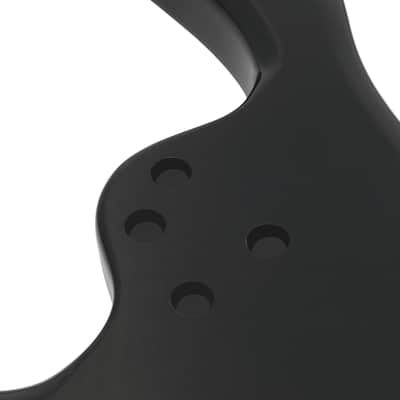 Cxxss DIY 6 String Flame Shaped Style HSH Electric Guitar Kits with Mahogany Body, Maple Neck and Accessories - Black image 8