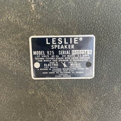 Vintage 1970's Leslie Model 925 Rotary Bass Horn image 5