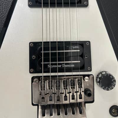 Dean Dimebag Razorback V Electric Guitar Bevel White Pearl w Case image 5