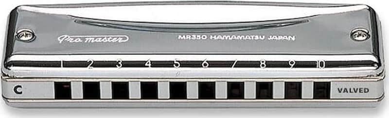 Suzuki MR-350V-D Valved Promaster Harmonica Key of D image 1