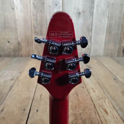 Harley Benton BM-75 DLX Brian May Red Special Replica - Transparent Red image 6