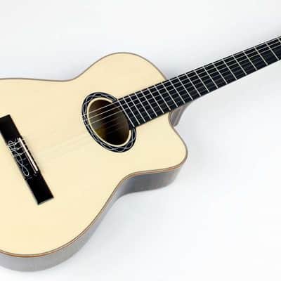 Eastman Cabaret Classical Jazz Acoustic-Electric Guitar, Case, New #M2006931 image 2