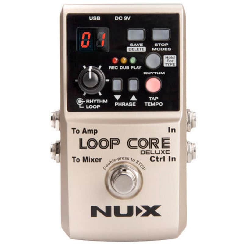 NUX Loop Core Deluxe Bundle Looper Pedal w/Drum Patterns & NMP-2 Dual Footswitch image 1