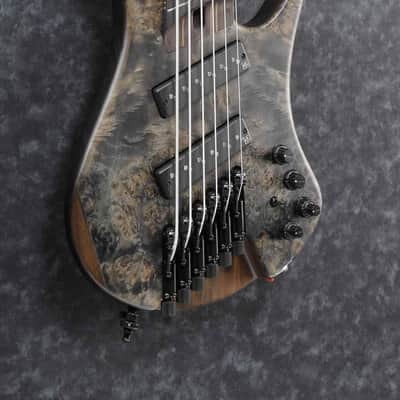 Ibanez EHB1506MS-BIF Bass Workshop EHB Electric Bass 6-String Multi Scale - Black Ice Flat + Gig Bag PGPGB image 5