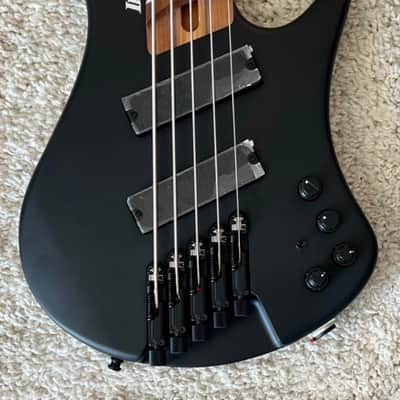Ibanez EHB1005MSBKF Headless Multi Scale 5-String Bass - Black Flat image 3