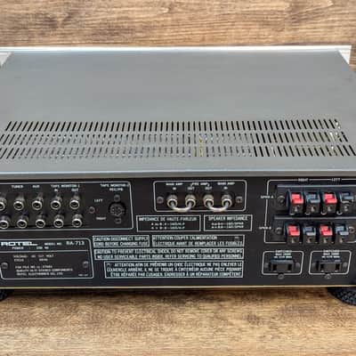 Rotel RA-713 Stereo Amplifier/ Fully Serviced and Tested/ Re-Capped/ Excellent Condition/ Free Shipping image 22