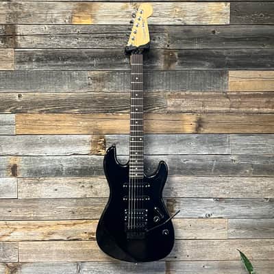 (16900) Fender/Squier Contemporary Bullet HST (Strat Body, 2nd version) - Floyd Rose - Late 80’s/Early 90’s - Black image 2