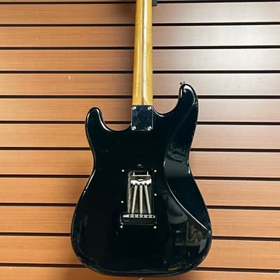 Squier Standard Stratocaster with Maple Fretboard in Black 1993 Made in Mexico image 10