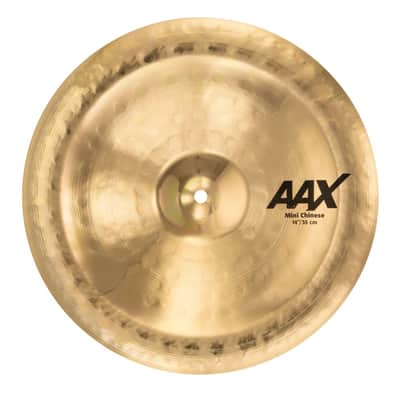 Sabian AAX 14 Inch Mini Chinese Cymbal l Brilliant Finish l B20 Bronze Alloy l 80% Copper - 20% Tin l Made in Canada l Model 21416XB image 2