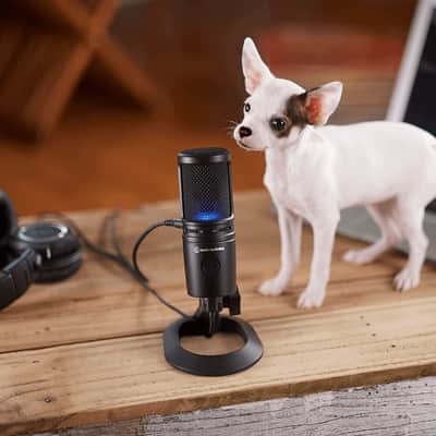 Audio-Technica AT2020USB-X Cardioid Condenser USB Microphone, Black image 8