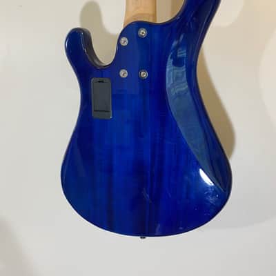 Dean Hillsboro Trans Blue Flamed Maple Bass W/Gig Bag and Free Shipping image 7