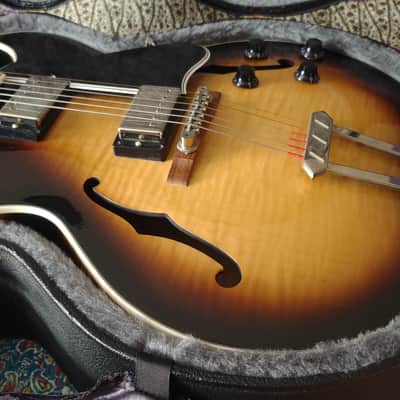 Gibson ES-175 D 2010 headstock repair Vintage Sunburst image 4