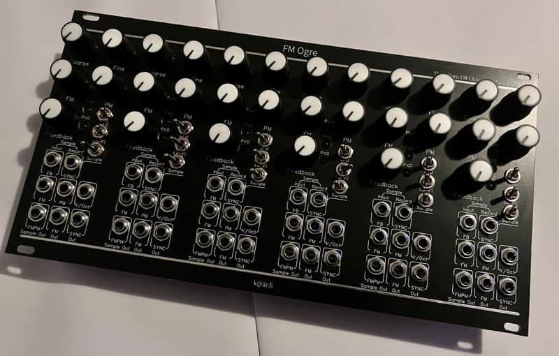 DIY 6x FM Ogre Through-Zero FM Chowning Operator TZFM/TZPM 2025 - Black image 1
